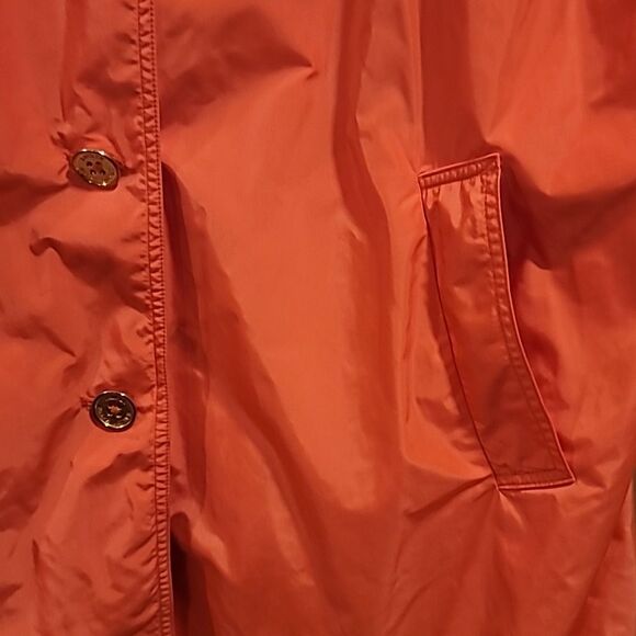 Lauren Ralph Lauren 3x Vibrant Orange Rain Coat - Picture 2 of 6